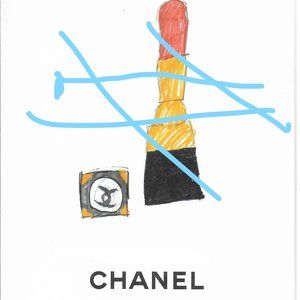 3 authentic CHANEL art print and frame